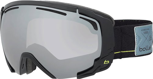 Bolle Supreme OTG Shiny Black Lime - Black Chrome - Ski Goggles - Main image