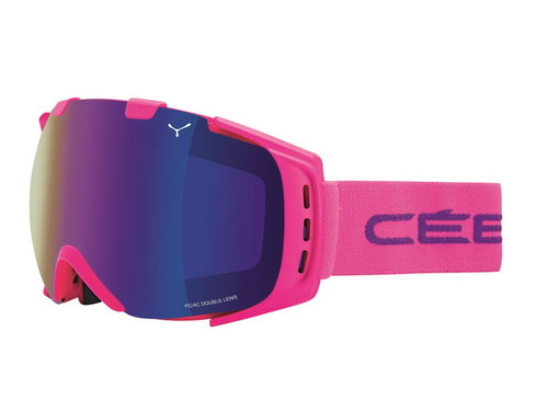 Cébé Origins Pink - Brown Flash Blue size M - Ski Goggles - Main image