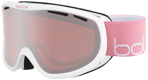 BOLLÉ SIERRA Shiny White & Pink Vermillon Gun Cat.2 - Ski Goggles - Main image
