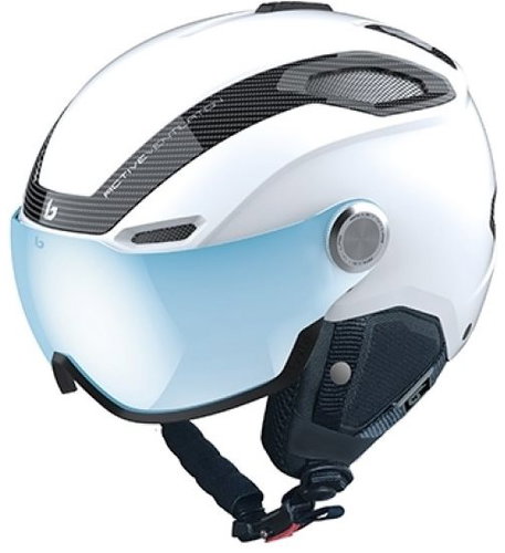 BOLLÉ V LINE CARBON Matte White W Photochromic Lens Cat.1-2 52-55 - Ski Helmet - Main image