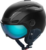 Bollé V-Line Carbon, Black Matte, Photochromic Phantom, Blue Lens, Cat 1-3, size M (55-59m) - Ski Helmet
