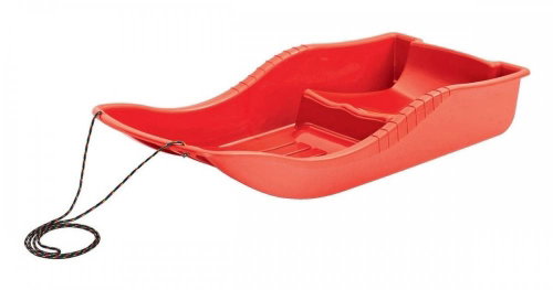 TULIMI Plastic bobsleigh, 87x37x15cm, capacity 50kg, red - Bobsled - Main image