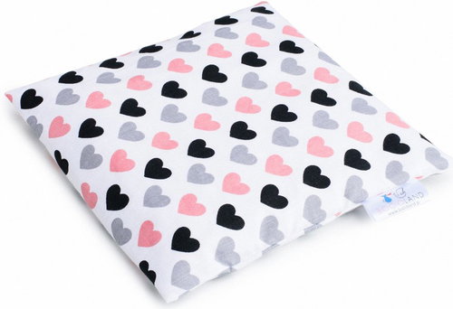 BocioLand Large thermophore - heating pad with cherry pits, Hearts - pastel - Warming Pad - Main image
