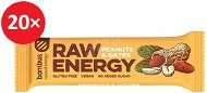 BOMBUS Raw energy - Peanut+dates 50 g 20 ks - Raw tyčinka