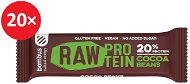 BOMBUS Raw protein-Cocoa beans 50 g 20 ks - Raw tyčinka