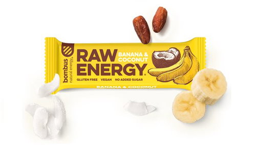 Bombus Raw Energy Banana&Coconut 20 x 50g - Raw Bar - Main image