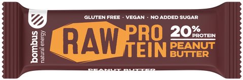 Bombus Raw Protein, Peanut Butter, 50g - Protein Bar - Main image