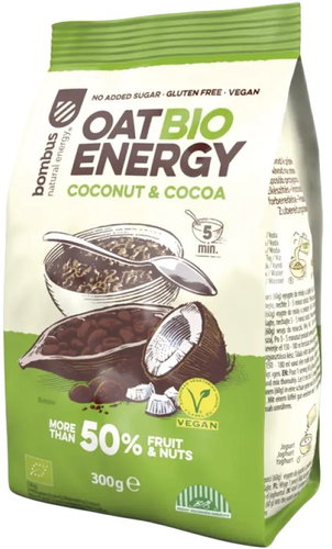 BOMBUS oat BIO energy 300 g, Coconut&Cocoa - Oatmeal - Main image
