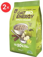 BOMBUS oat BIO energy 2 x 300 g, Apple&Cinnamon - Ovesná kaše