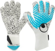 Uhlsport FM Cybertec Supergrip+ Finger Surround tmavě modré / žluté / bílé UK 10,5 - Goalkeeper Gloves