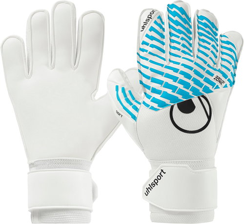 Uhlsport FM Cybertec Soft Pro modré / bílé UK 5 - Goalkeeper Gloves - Main image