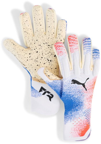 Puma FUTURE Ultimate NC bílé / červené / modré UK 7 - Goalkeeper Gloves - Main image