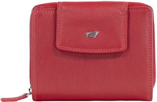 Braun Büffel Golf Rfid zip wallet with 12 card slots, red - Wallet - Main image