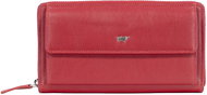 Braun Büffel Golf Rfid zip wallet with 16 card slots, red - Wallet