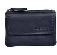 Old River Kožená klíčenka s přední kapsičkou černá - Wallet