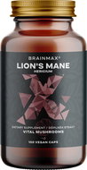 BrainMax Lion's Mane Extract, 50% polysaccharides and 20% glucans, 500 mg, 100 vegetable capsules - Dietary Supplement