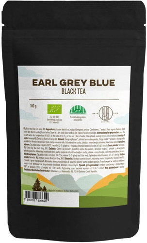BrainMax Pure Earl Grey Blue, Black Tea, black tea, BIO, 100 g - Tea - Main image