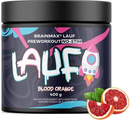 BrainMax Lauf Pre-workout NO-STIM 400 g, orange - Pre-Workout Supplement - Main image