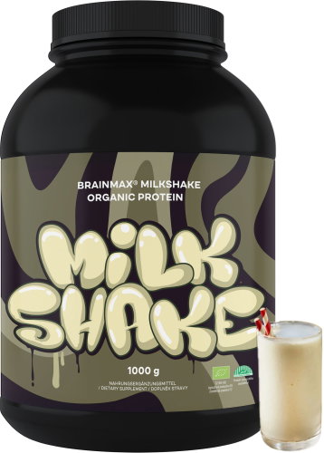 BrainMax Milkshake Protein bez příchutě BIO 1000 g - Protein - Main image