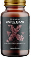 BrainMax Lion's Mane (Hericium) extrakt 400 mg 120 rostlinných kapslí - Hericium