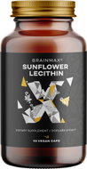BrainMax Sunflower Lecithin slunečnicový lecitin 90 rostlinných kapslí - Lecithin