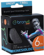 BronVit Sport Kinesio tape classic 5 cm × 6 m black - Tape