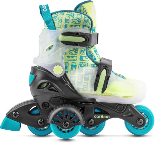 Movino dětské kolečkové brusle Cariboo Step One modro-zelené - Roller Skates - Main image