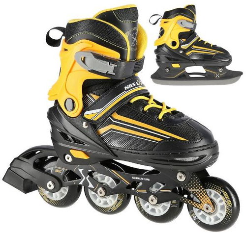 Nils Extreme NH18190 black-orange sizing. S 29-33 2in1 - 2-in-1 Skates - Main image