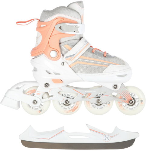 Nils Extreme NH18190 white-pink size 2.5 mm L 39-43 2in1 - 2-in-1 Skates - Main image