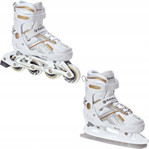 Raven Pulse white / gold 40 - 43 - 2-in-1 Skates - Main image