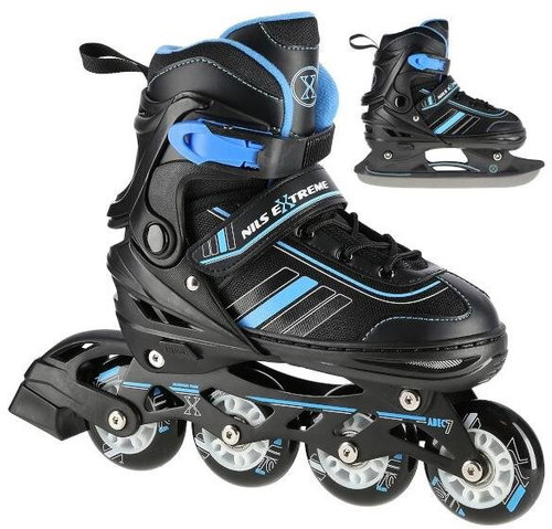 Nils Extreme NH18191 black and blue size. M 34-38 2in1 - 2-in-1 Skates - Main image