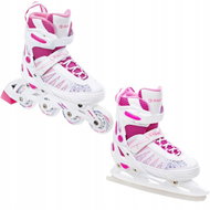 Raven Grace růžové, LED 35 - 39 - 2-in-1 Skates