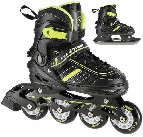 Nils Extreme NH18191 black and yellow size. M 34-38 2in1 - 2-in-1 Skates - Main image