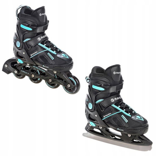 Raven Pulse black / cyan 37 - 40 - 2-in-1 Skates - Main image