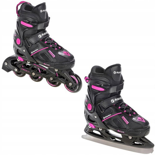 Raven Pulse black / fuchsia 33 - 36 - 2-in-1 Skates - Main image