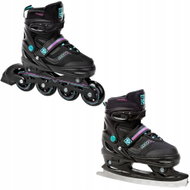 Raven Drill MINT / PINK ABEC7 ALU 34 - 37 - 2-in-1 Skates