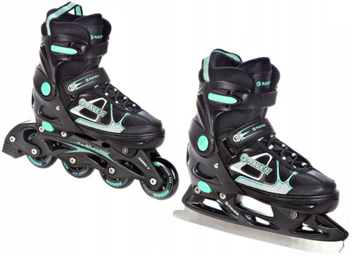 Raven Spirit black / mint 40 - 43 - 2-in-1 Skates - Main image