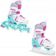 Raven Loret Mint / Pink LED 27 - 30 - 2-in-1 Skates