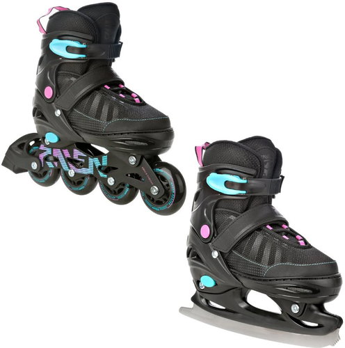 Raven Oxen Mint / Pink ABEC9 34 - 37 - 2-in-1 Skates - Main image