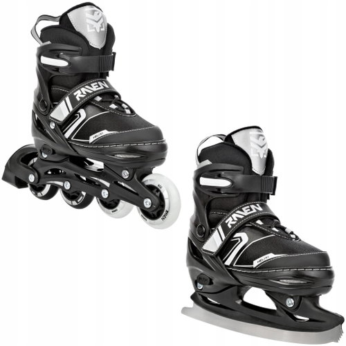 Raven Helixi BLACK / GREY LED 30 - 33 - 2-in-1 Skates - Main image