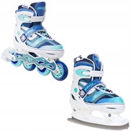 Raven Drill WHITE / MINT ABEC7 30 - 33 - 2-in-1 Skates