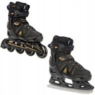 Raven Pulse PRO Black / Gold Abec9 FitGo 43 - 46 - 2-in-1 Skates