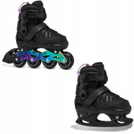 Raven Oxen Black / Neo Chrome ABEC9 34 - 37 - 2-in-1 Skates