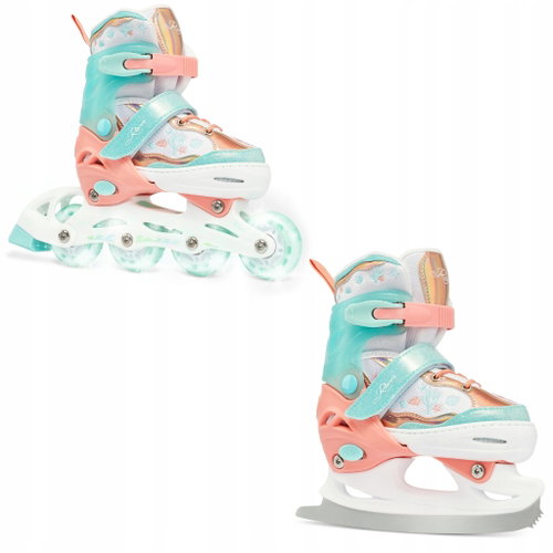 Raven Isla Orange / Mint LED 30 - 33 - 2-in-1 Skates - Main image