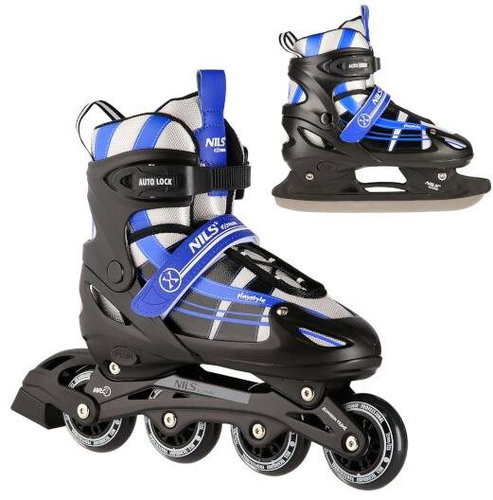 Nils Extreme NH18366A black and blue size. L 39-42 2in1 - 2-in-1 Skates - Main image