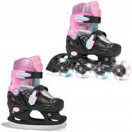 Raven Loret Glitter Black / Mint / Pink LED 34 - 37 - 2-in-1 Skates