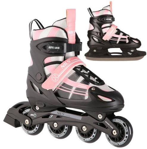 Nils Extreme NH18366A black and pink size. S 31-34 2in1 - 2-in-1 Skates - Main image