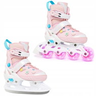 Raven Lilly - svítící LED kolečka a vyměnitelné ozdoby na suchý zip 35 - 39 - 2-in-1 Skates