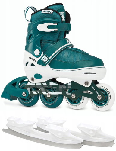 Raven Oxen Teal 34 - 37 - 2-in-1 Skates - Main image