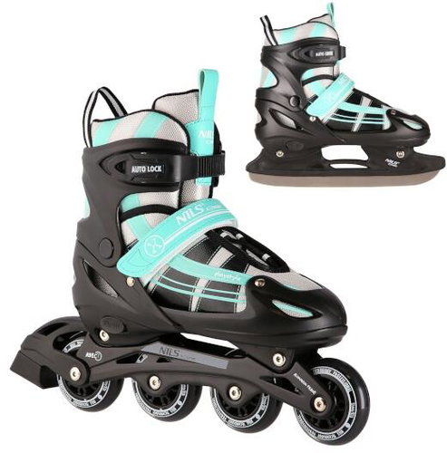 Nils Extreme NH18366A black-green size. L 39-42 2in1 - 2-in-1 Skates - Main image